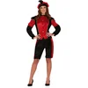 Image de Fiestas Guirca - Pietenpak Piet Precies zwart / rood dames - maat 42-44 - Welkom Sinterklaas - Sinterklaas versiering - Sinterklaas intocht - Sinterklaas en Piet -sinterklaas Cadeautjes