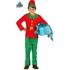 Image de Rood Groene Kerstelf Santas Helper Kind Kostuum