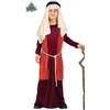 Image de Fiestas Guirca - Kinderkostuum Sint Jozef herder rood 7-9 jaar