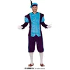 Image de Guirma - Pietenpakken - Blauwe Kadootjes Piet - Man - Blauw - Maat 52-54 - Kerst - Verkleedkleding