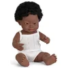 Image de ML Poppen: POP AFRIKAANSE JONGEN met DOWN SYNDROOM 38cm, met vanillegeur, waterdicht, anatomisch correct, in vinyl, in geschenkdoos. Made in Spain, 10m+
