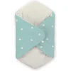 Image de ML Poppen: DEKENTJE AQUA 56x45x3cm, katoen, turkoois, 3+