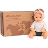 Image de ML Poppen: BABYPOP EUROPEES MEISJE met KLEERTJES 32cm, met vanillegeur,  waterdicht, anatomisch correct, in vinyl. Made in Spain, 3+