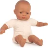 Image de MINILAND Babypop Met Stoffen Lijfje - Latijns Meisje 32Cm - Met Vanillegeur - Waterdicht - 10 Maanden