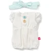 Image de ML Poppen: KRUIPPAKJE wit voor meisje 38cm, 2-delig, met haarlint, met  kleerhanger, 3+
