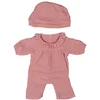 Image de Miniland poppen pyjama met muts - poppenkleding 38cm multicolor.