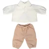 Image de Miniland poppenkleding sweater en broek 38cm roze katoen.
