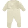 Image de ML Poppen: PYJAMA GEBREID wit 40cm, eco en gerecycleerd, op kleerhanger, 3+