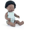 Image de MINILAND Pop - Afrikaanse Jongen 38Cm - Incl. Vriendschapsarmband + Stickers - 10 Maanden