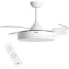 Image de JATA JVTE4240 plafondventilator met verlichting - inklapbare bladen - tot 20m2 - 3 lichtinstellingen - 6 snelheden - afstandsbediening