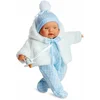 Image de Berjuan Babypop Lloroncete Meisjes 28 Cm Wit/lichtblauw 5-delig