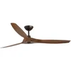 Image de Faro Barcelona 33511 Morea L plafondventilator bruin/walnoot 152 cm - Afstandsbediening - Stille en zuinige DC-motor - 6 snelheden - zomer en winterstand