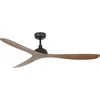 Image de Faro Barcelona 33447 Gotland L plafondventilator zwart/walnoot 132 cm - Afstandsbediening - Stille en zuinige DC-motor - 6 snelheden - zomer en winterstand
