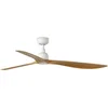 Image de Faro Barcelona 34361 Outwood L plafondventilator wit/eikenhout 150 cm - Afstandsbediening - Zomer en Winterstand - Zuinige en stille DC-motor
