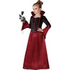 Image de "Zwart en rood vampieren kostuum voor meisjes  - Verkleedkleding - 110/116"