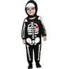 Image de Atosa Verkleed set voor peuters - skelet - zwart - 2-delig - carnaval/Halloween dieren verkleedkleding 24-36 mnd
