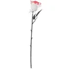 Image de Halloween accessoires bloemen - witte rozen met bloedspetters - 50 cm