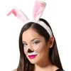 Image de Atosa Verkleed diadeem haas/konijnen oren - wit - meisjes/dames - vrijgezellen/paashaas
