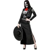 Image de ATOSA - Verkleedpakket Dia de los Muertos voor dames - XS / S (34 tot 36)