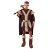 Image de Witbaard Verkleedpak Viking Heren Bruin 4-delig Maat M/l