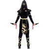 Image de Witbaard Verkleedpak Ninja Dames Polyester Zwart/goud Mt M/l