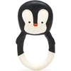 Image de Lanco rubberen bijtring - Nui the Pinguin - zwart - wit