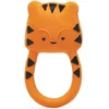 Image de Lanco rubberen bijtring - Nalu de Tijger - oranje