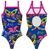 Image de Turbo Style Butterfly Patron Relax Zwemkleding Blauw S Vrouw