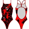 Image de Turbo River Plate Flowers Zwemkleding Rood,Zwart S Vrouw