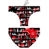 Image de Turbo Christmas Zwemslip Zwart M Man