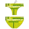 Image de Turbo Text Zwemslip Groen S Man