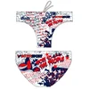 Image de Turbo Crown Letters Zwemslip Geel,Wit L Man