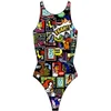 Image de Turbo Yeah Comic 894681 Zwemkleding Veelkleurig S Vrouw