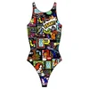 Image de Turbo Yeah Comic 894681 Zwemkleding Veelkleurig XL Vrouw