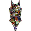 Image de Turbo Yeah Comic 894681 Zwemkleding Veelkleurig 3XL Vrouw