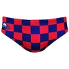 Image de Turbo Squares Zwemslip Rood,Blauw XL Man