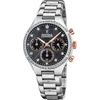 Image de Festina F20401/4 Boyfriend Chronograaf - Polshorloge - Staal - Zilverkleurig - Ø 36mm