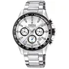 Image de Festina F20560/1 Heren Horloge - Chronograaf - Mineraalglas - Roestvrijstaal/Staal - Zilverkleurig - Ø 45 mm - Quartz - Vouw/Vlindersluiting