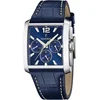 Image de Festina heren chronograaf leder band blauwe wijzerplaat
