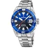 Image de Festina F20669/1 Heren Horloge - Mineraalglas - Roestvrijstaal/Staal - Zilverkleurig - Ø 41 mm - Quartz - Vouw/Vlindersluiting - 20 ATM (duiken)