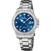Image de Festina F20503/6 Dames Horloge - Mineraalglas - Roestvrijstaal/Staal - Zilverkleurig - Ø 34.5 mm - Quartz - Vouw/Vlindersluiting - 10 ATM (zwemmen)