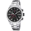 Image de Festina F20694/6 Heren Horloge - Chronograaf - Mineraalglas - Roestvrijstaal/Staal - Zilverkleurig - Ø 44 mm - Quartz - Vouw/Vlindersluiting