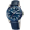 Image de Festina F20699/2 Heren Horloge - Mineraalglas - Titanium/Leer - Zilverkleurig - Ø 43 mm - Quartz - Gesp - 10 ATM (zwemmen)