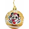 Image de Kerstbal Minnie Mouse Lucky Gouden 6 Stuks Plastic (Ø 8 cm)