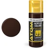 Image de AMMO MIG Hobbyverf Acrylverf - MIG 20063 ATOM - Black Brown - Acryl - 20ml Verf flesje - 20 ml