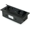 Image de Emuca Multiconnector Atom 26, 225x111mm, 2 Schuko stekkers, 1 USB Type A, 1 USB Type C, 1 RJ45, 1 HD