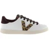 Image de Dames sneakers met leerlook en dierenprint Victoria