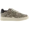 Image de Dames sneakers van gesplitst leer met dierenprint en metaal Victoria Seul