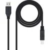 Image de USB Cable NANOCABLE 10.01.0802-BK Black