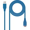 Image de USB 3.0 A to Micro USB B Cable NANOCABLE CABLE USB 3.0, TIPO A/M-MICRO B/M, AZUL, 1.0 M Blue 1 m